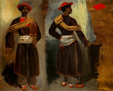 Two Studies of a Standing Indian from Calcutta A11120