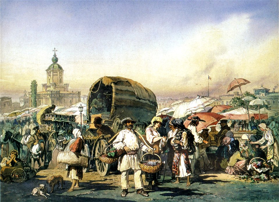 Târg, 1868, A. Preziosi