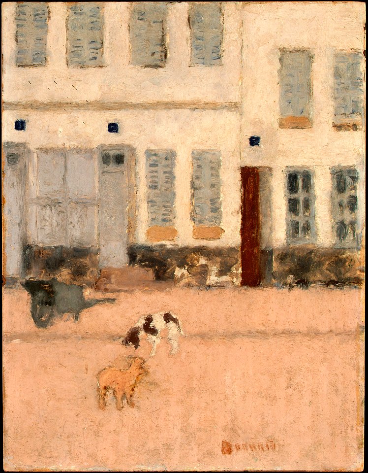 Two Dogs in a Deserted Street, Pierre Bonnard, c1894