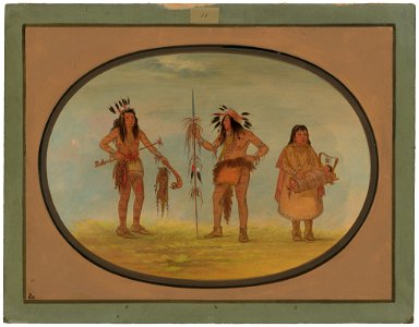 Two Ojibbeway Warriors and a Woman C16969