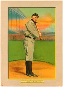 Ty Cobb, Detroit Tigers, baseball card portrait LCCN2007685675