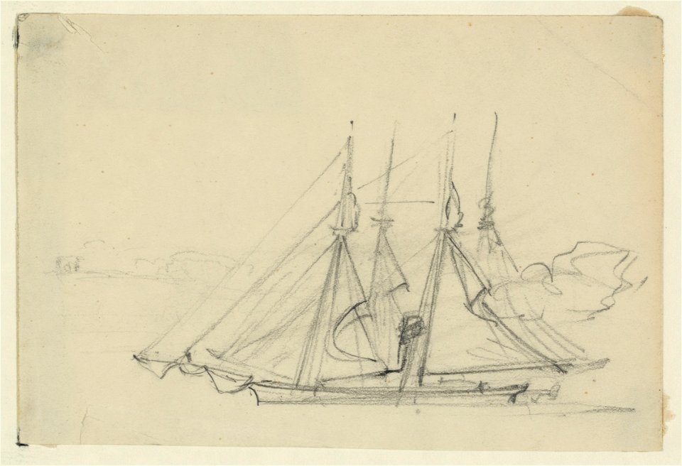 Two sailing ships LCCN2004660177