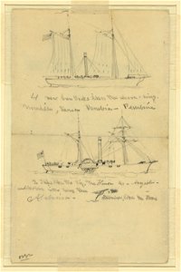 Two broadside views of steamships LCCN2004660628