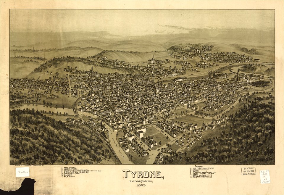 Tyrone, Blair County, Pennsylvania 1895 LOC 73693118