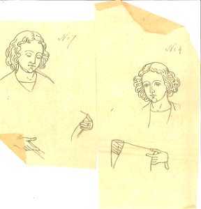 Two Studies of Men by Kunstwerkplaatsen Cuypers & Co. Cuypershuis 0682g