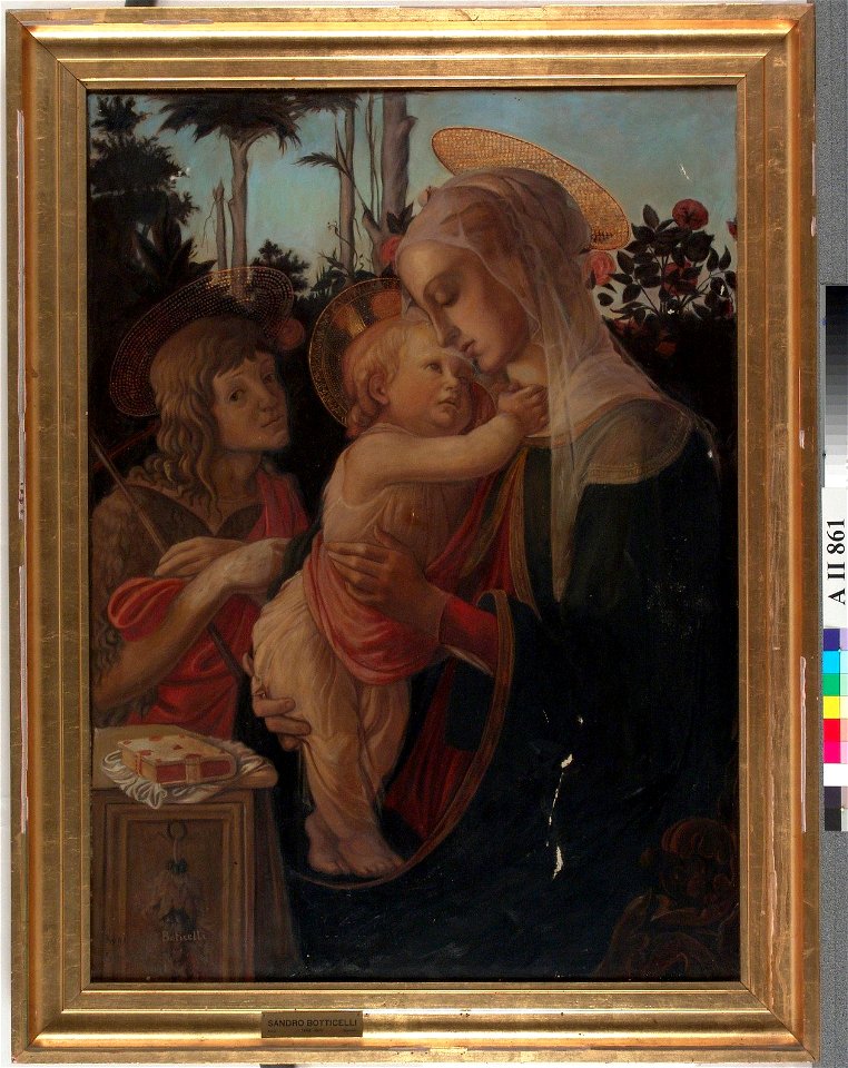 Tyra Malmström - Madonna, Jeesus-lapsi ja Johannes, kopio Botticellin mukaan - A II 861 - Finnish National Gallery