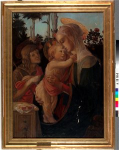 Tyra Malmström - Madonna, Jeesus-lapsi ja Johannes, kopio Botticellin mukaan - A II 861 - Finnish National Gallery