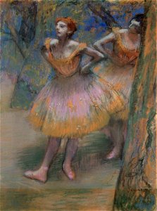 Two Dancers, c. 1893–98, 1942.458. Free illustration for personal and commercial use.