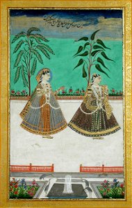 Two women from the harem of Tana Shah of Golconda (6124550579)