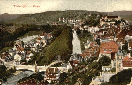 Tübingen von Osten (AK 3633 Gebr. Metz ca. 1908)