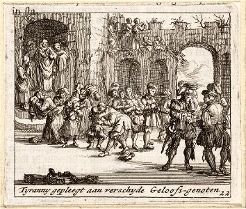 Tyranny gepleegt aan verscheyde geloofs-genoten, objectnr A 41981