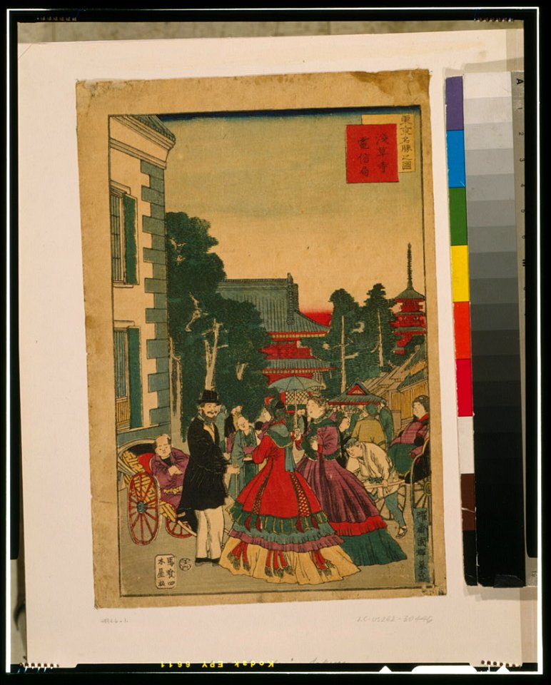 Tōkyō meishō no zu - Asakusa dera, denshinkyoku LCCN2002700203
