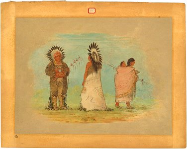 Two Ottoe Chiefs and a Woman C15592