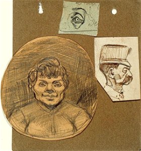 Two Portraits and a Study of an Eye by Theo van Doesburg Centraal Museum AB4341