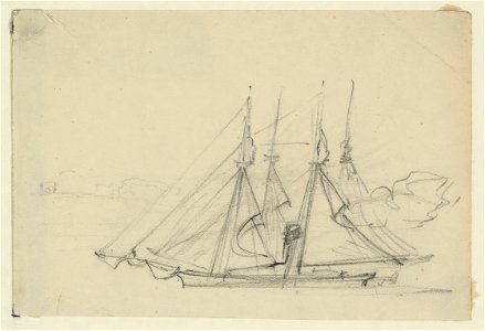 Two sailing ships LCCN2004660177