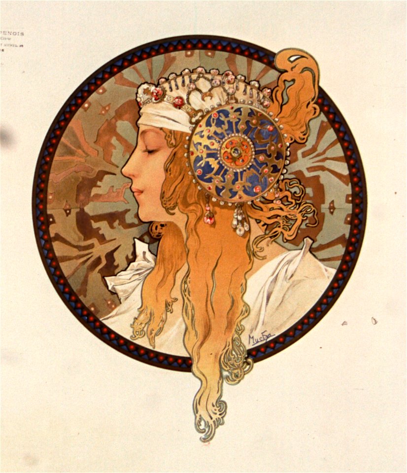 Tête byzantine blonde