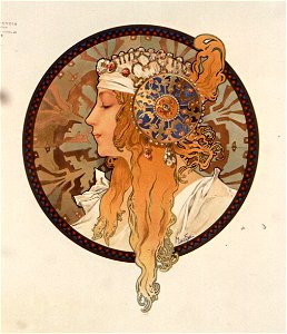 Tête byzantine blonde