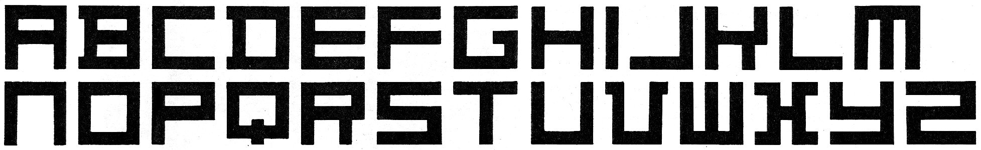 Typeface Theo van Doesburg