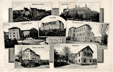 Tübinger Kliniken (AK Gebr. Metz 1913)