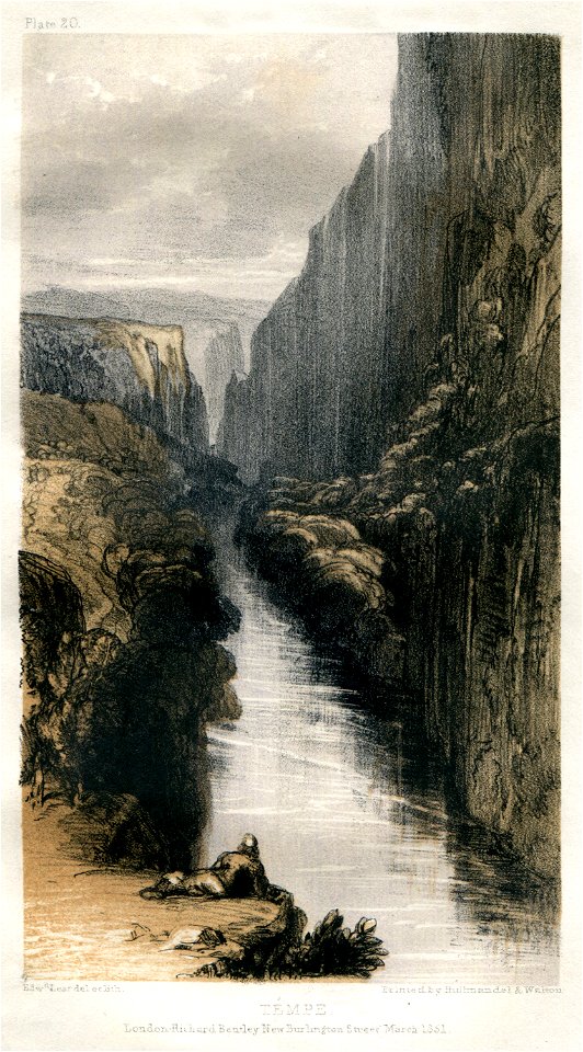 Témpe - Lear Edward - 1851