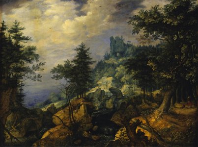 Tyrolean Landscape (The Flight into Egypt) by Roelant Savery State Hermitage Museum ГЭ-2807