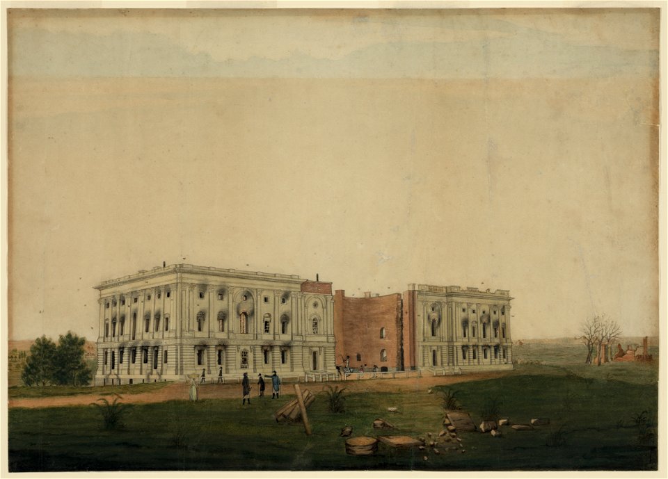 U.S. Capitol after burning by the British LCCN2004662324