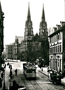 Tübinger Straße mit Marienkirche (AK 641.1126 Gebr. Metz 1905)