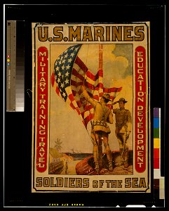 U.S. Marines - Soldiers of the sea Military training, travel, education, development - - Sidney H. Riesenberg 1913. LCCN2002722446