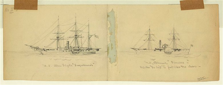 U.S. Steam Frigate Susquehannah (and) U.S. War Steamer Bienville LCCN2004660707