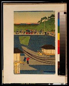 Tōkyō Takanawa kaigan jōkisha tetsudō hashiriyuki no sen zu LCCN2002700333