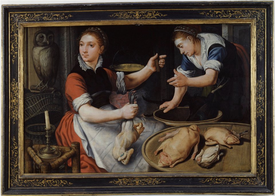 Two Women Cooking (Pieter Aertsen) - Nationalmuseum - 17275