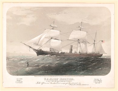 U.S. sloop Iroquois, hull built at a New York 1858, B.F. Delano naval constructor LCCN2003674440