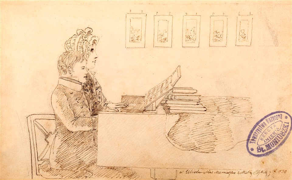 Ubiel, Stanisłaŭ Maniuška, Alžbieta Maniuška (Madžarskaja). Убель, Станіслаў Манюшка, Альжбета Манюшка (Маджарская) (Č. Maniuška, 1830-39)