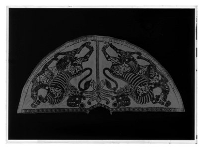 Tysk-romerska kejsarens kröningsmantel ur Schlosser, Schatzkammer, Wien - Livrustkammaren - 18190-negative