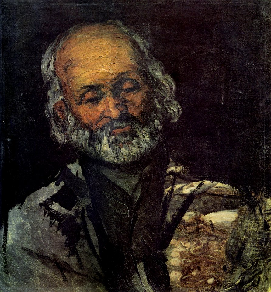 Tête de vieillard, par Paul Cézanne, FWN 414