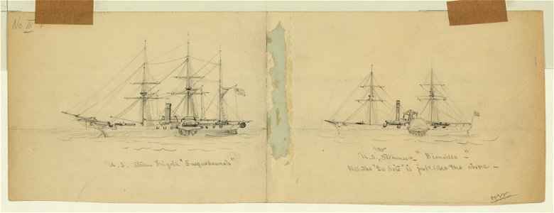 U.S. Steam Frigate Susquehannah (and) U.S. War Steamer Bienville LCCN2004660707
