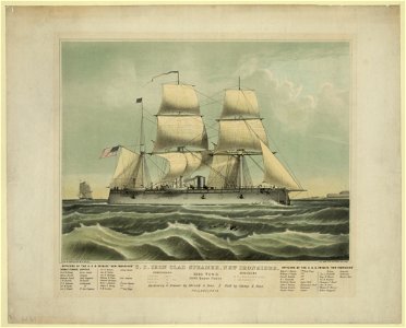 U.S. Iron clad steamer, New Ironsides LCCN2003677679