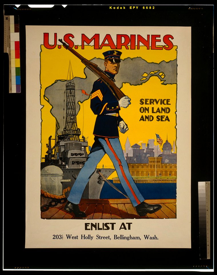 U.S. Marine Corps - Service on land and sea - Sidney H. Riesenberg. LCCN2002722435