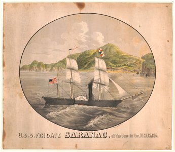 U.S.S. frigate Saranac, off San Juan Sur, Nicaragua LCCN2003677776