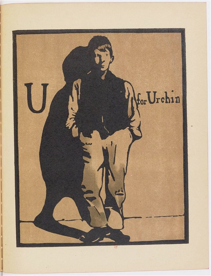 U for Urchin - An Alphabet by William Nicholson (1899)