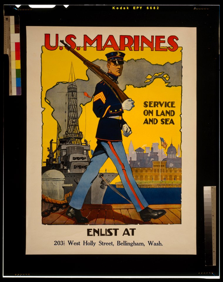 U.S. Marine Corps - Service on land and sea - Sidney H. Riesenberg. LCCN2002722435
