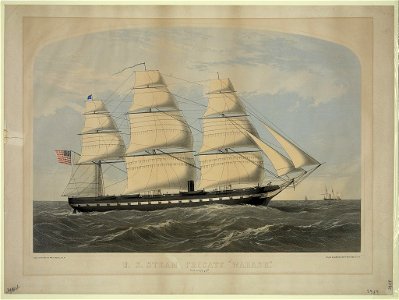 U.S. steam frigate Wabash - from a painting by Wm. N. Maull, U.S.N. ; lith. of Shearman & Hart, 99 Fulton St. N.Y. LCCN2009633814