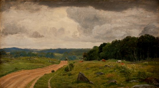 Udsigt fra egnen ved Kongens Møller. Eftermiddagslys