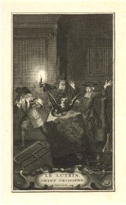Uil vliegt uit lessenaar (kleine variant)