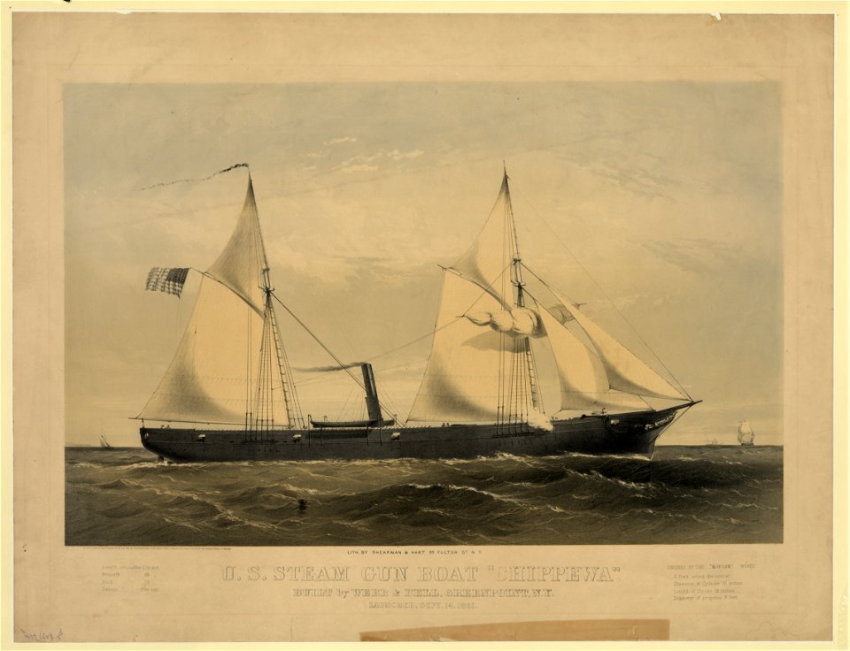 U.S. steam gun boat Chippewa LCCN2003674431
