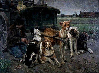 Karl Uchermann Flamsk hundeforspann