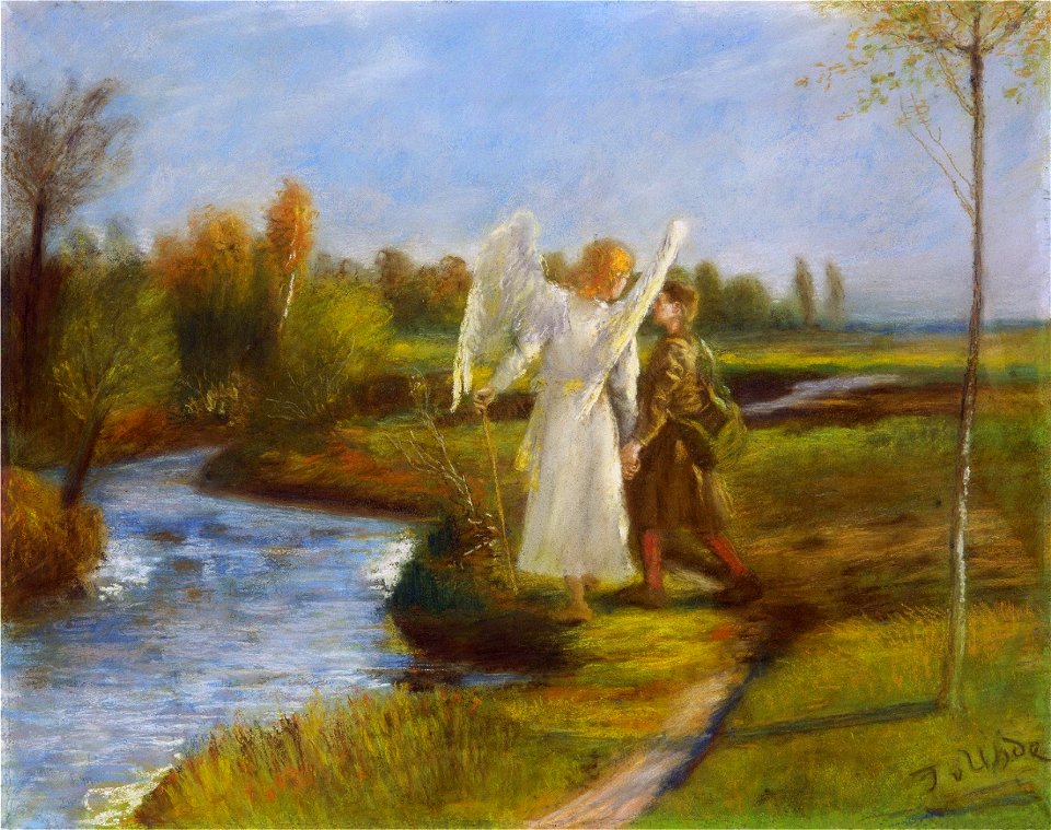 Fritz von Uhde - Tobias und der Engel (1902)