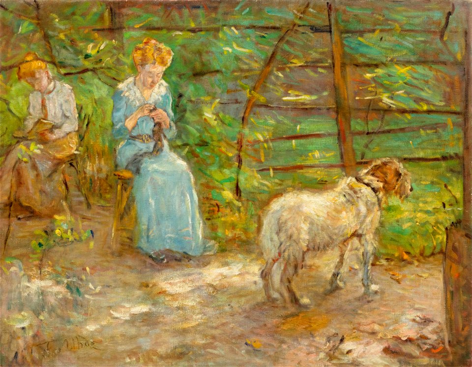 Fritz von Uhde - Im Garten (ca. 1908)