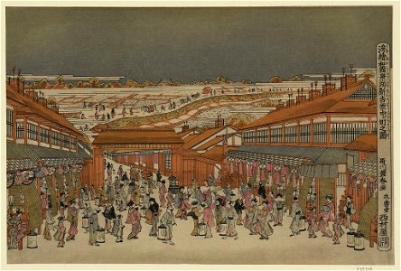 Ukie wakoku no keiseki shin-yoshiwara nakanochō no zu LCCN2008660698