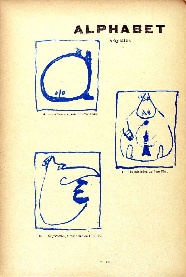 Ubu Alphabet voyelles
